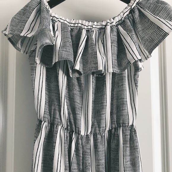 Missguided striped bardot grill detail jumpsuit - Picture 3 of 5